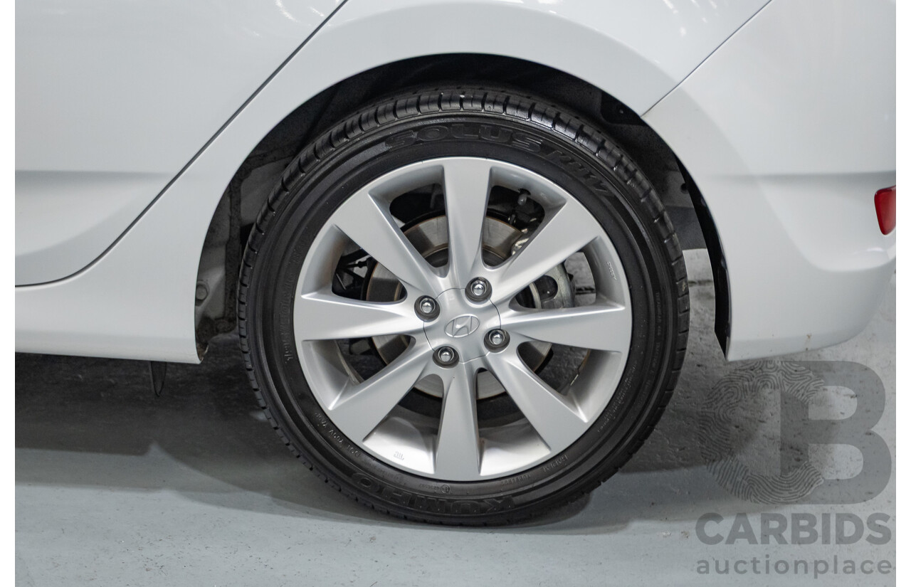 4/2019 Hyundai Accent Sport RB6 MY19 5d Hatchback Chalk White Metallic 1.6L