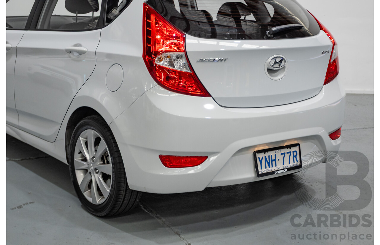 4/2019 Hyundai Accent Sport RB6 MY19 5d Hatchback Chalk White Metallic 1.6L