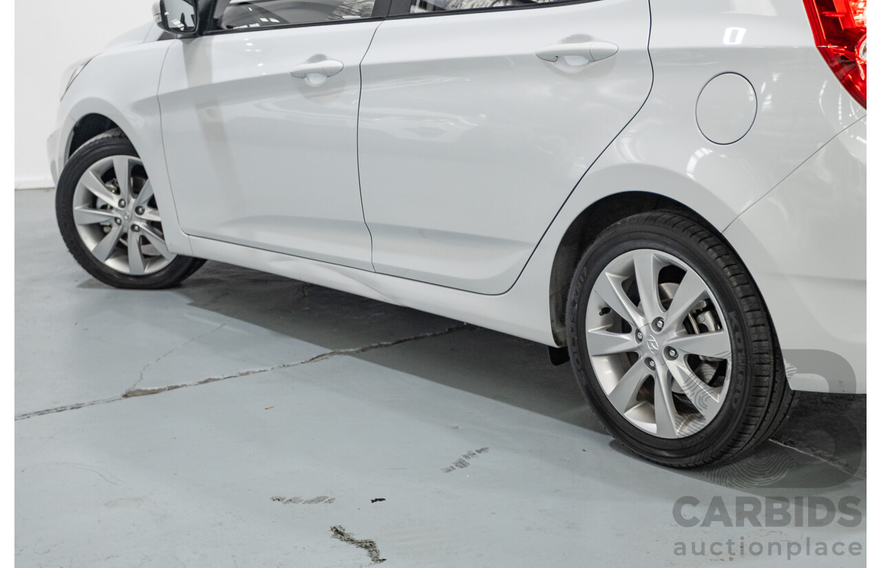 4/2019 Hyundai Accent Sport RB6 MY19 5d Hatchback Chalk White Metallic 1.6L