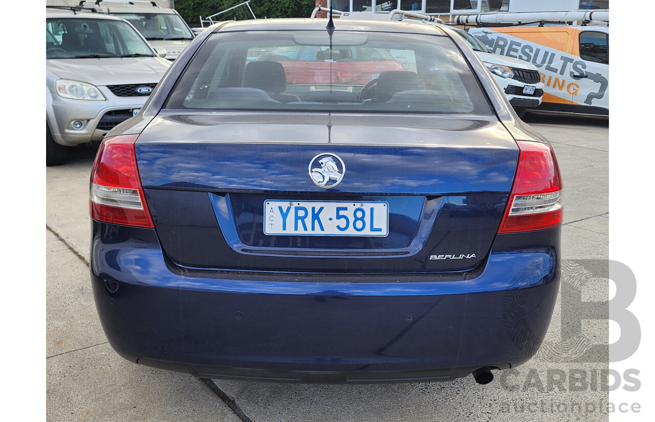 10/2006 Holden Berlina  VE 4d Sedan Blue 3.6L
