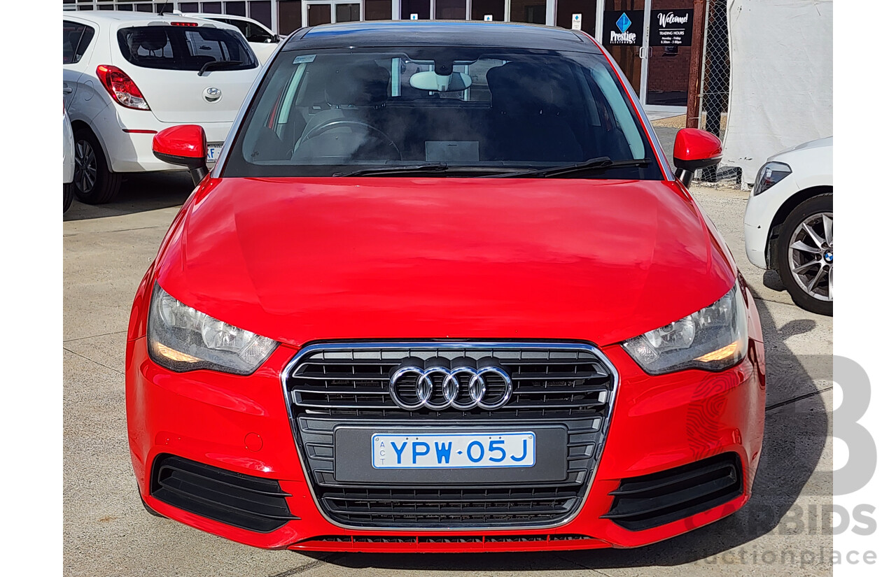 2/2011 Audi A1 1.4 TFSI Attraction 8X 3d Hatchback Red 1.4L