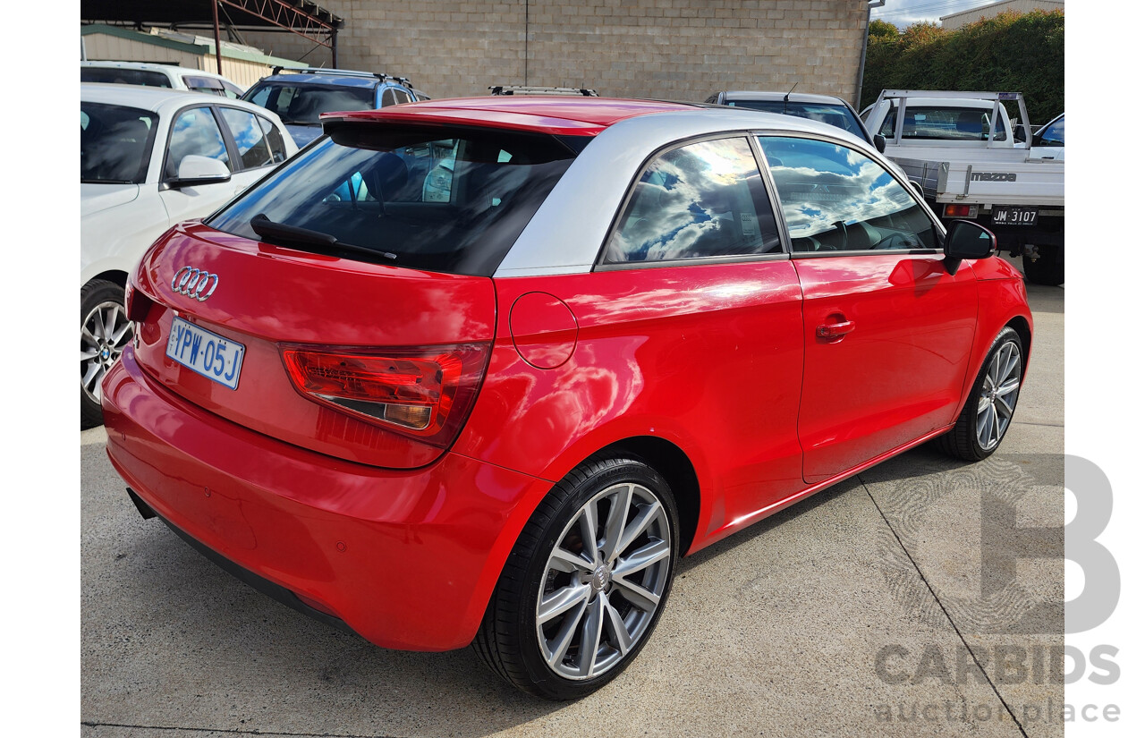 2/2011 Audi A1 1.4 TFSI Attraction 8X 3d Hatchback Red 1.4L