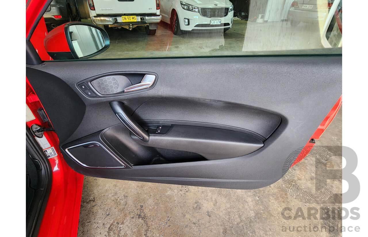 2/2011 Audi A1 1.4 TFSI Attraction 8X 3d Hatchback Red 1.4L