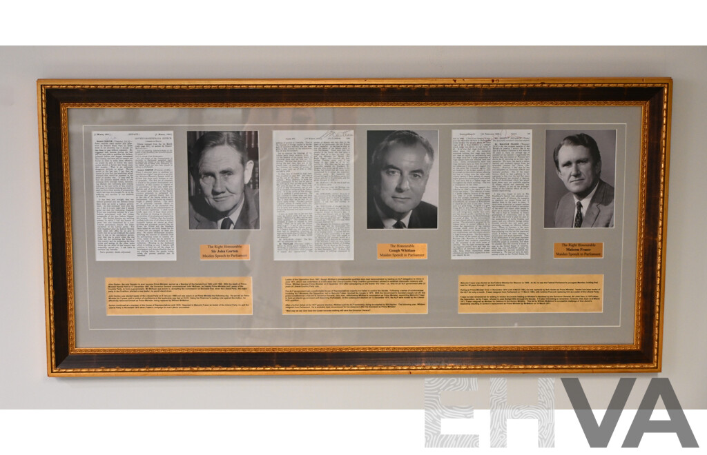 L16 - Signed Maiden Speeches to Parliament