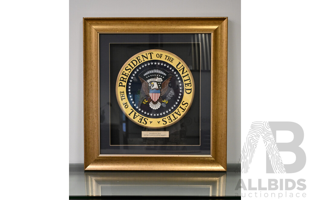 L15 - Framed Seal of the President of the United States of America