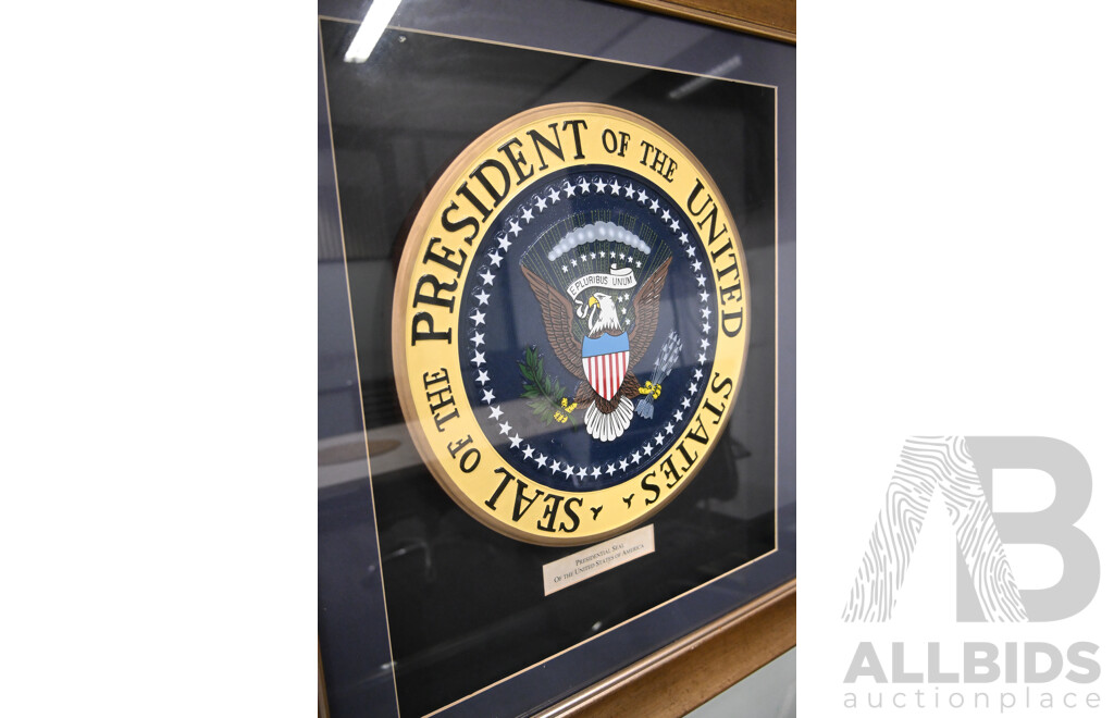 L15 - Framed Seal of the President of the United States of America