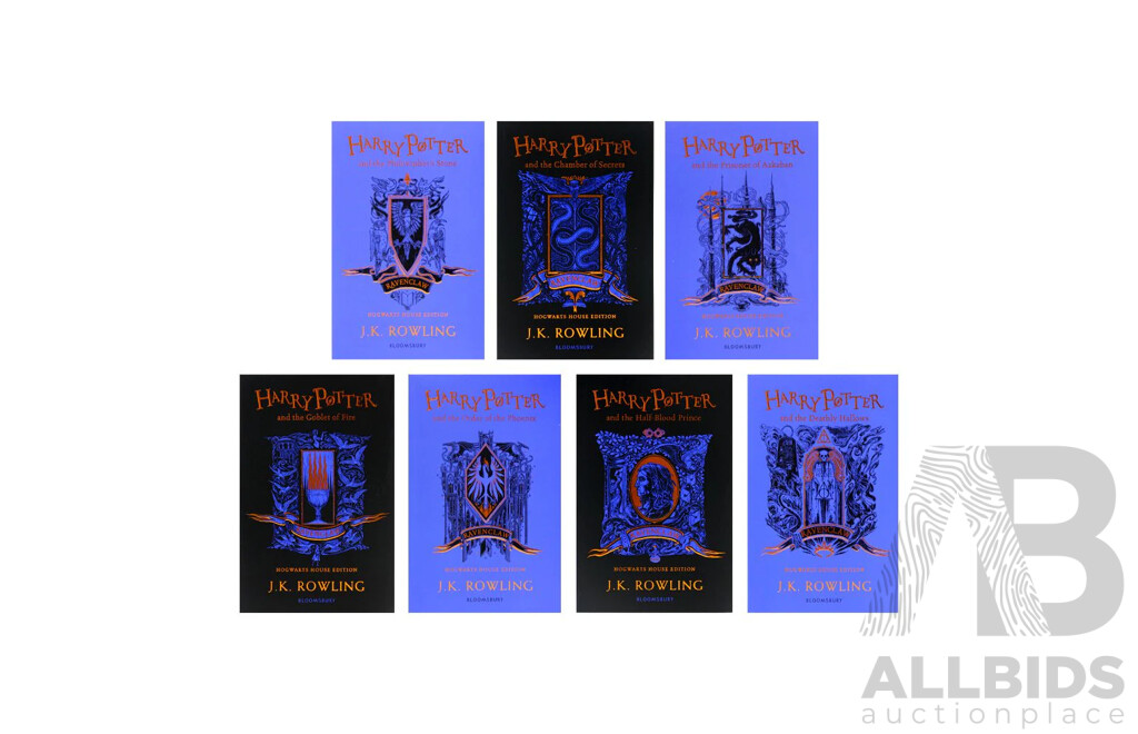 L23 - First Edition, Complete Harry Potter Series in Ravenclaw House Hardback