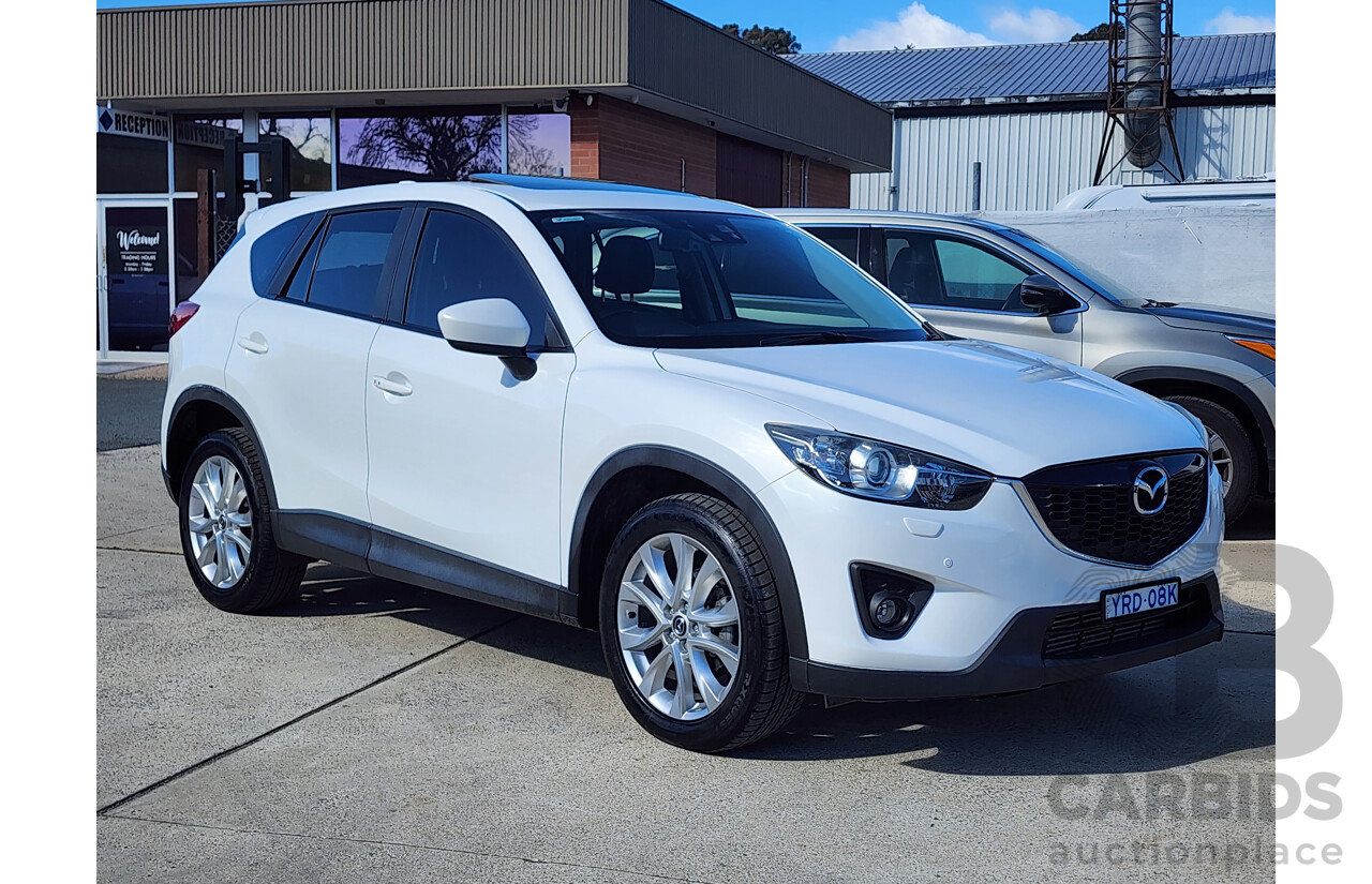 3/2014 Mazda Cx-5 Akera (4x4) MY13 UPGRADE 4d Wagon White 2.2L
