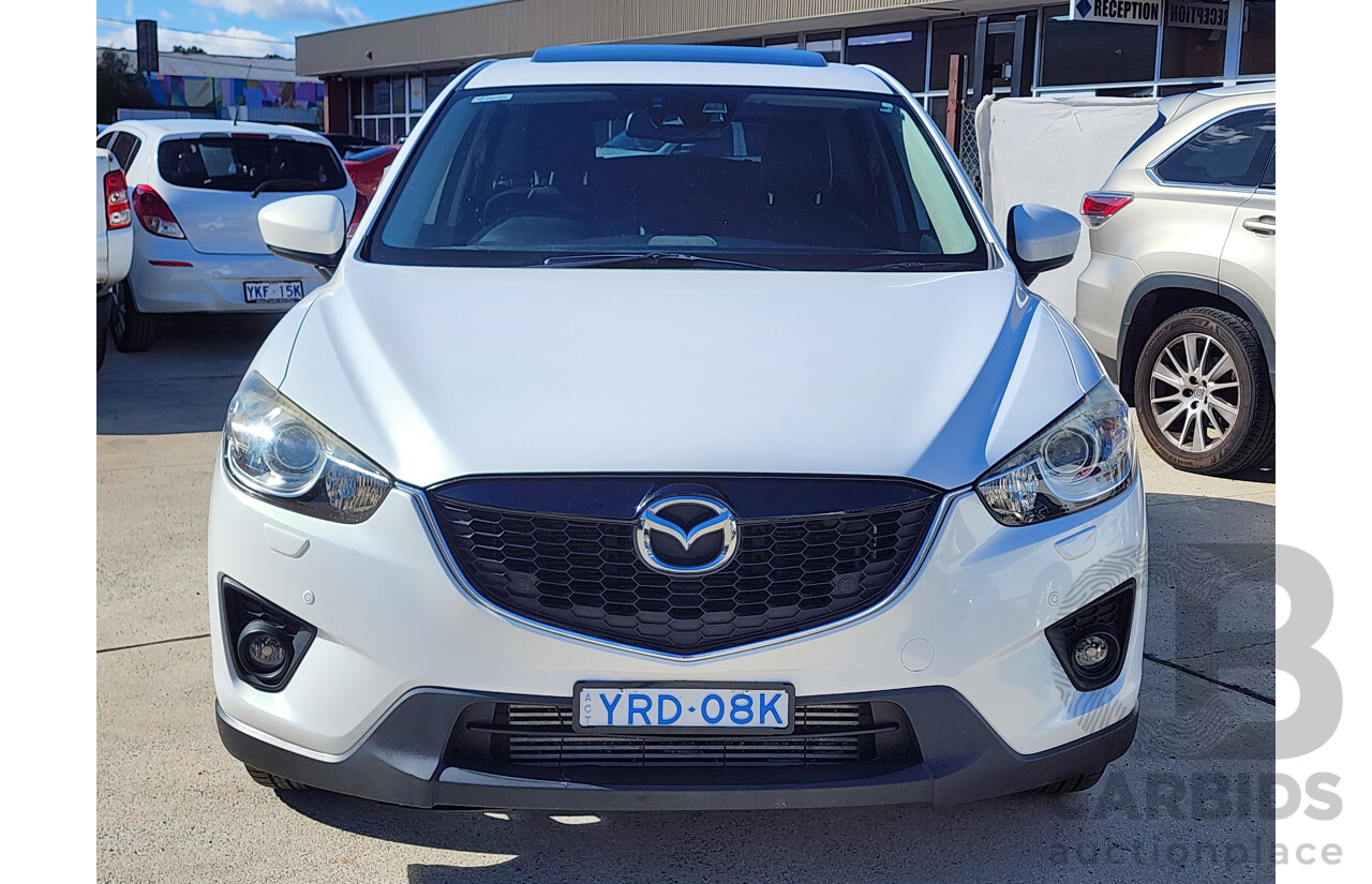 3/2014 Mazda Cx-5 Akera (4x4) MY13 UPGRADE 4d Wagon White 2.2L