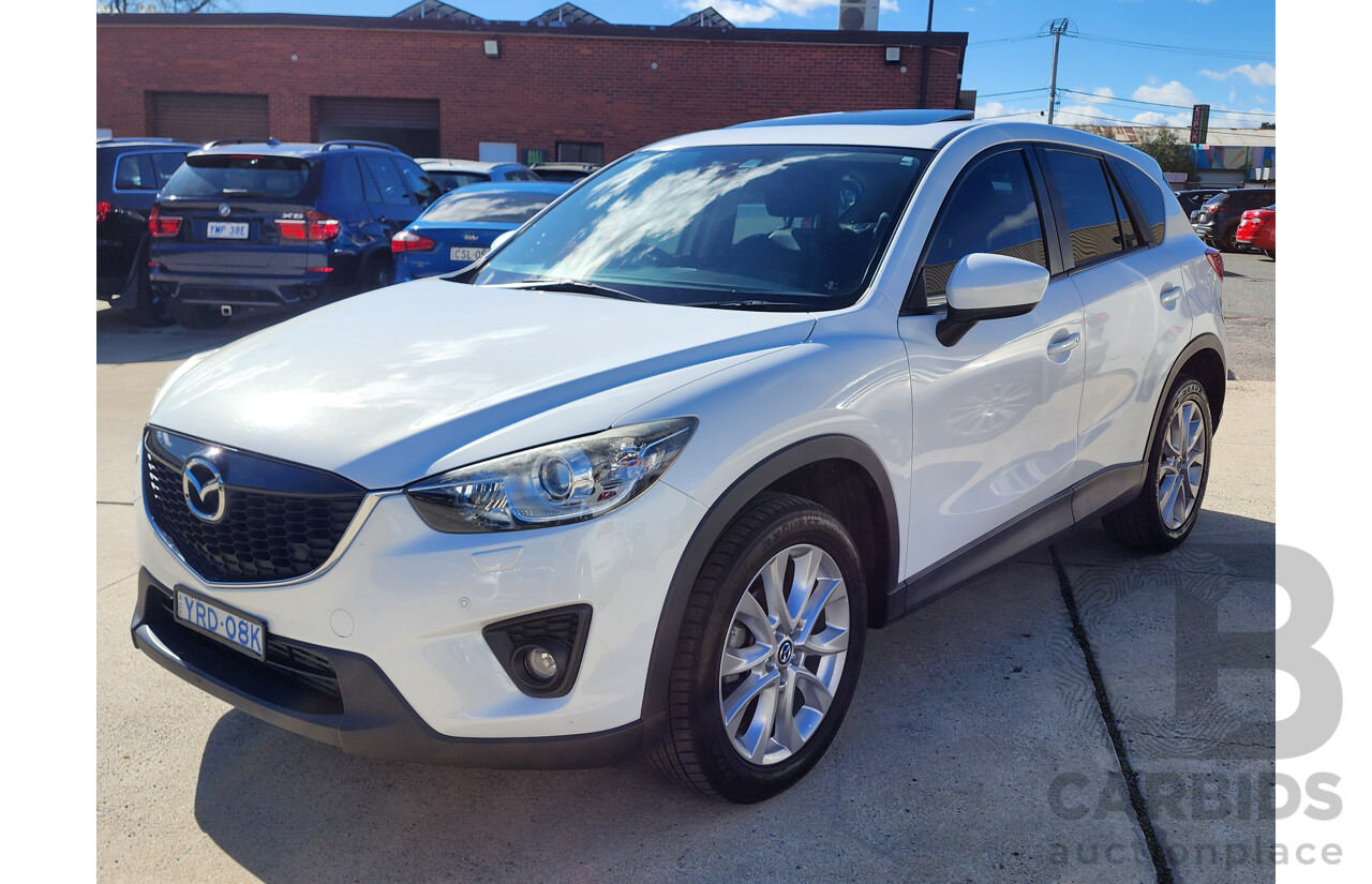 3/2014 Mazda Cx-5 Akera (4x4) MY13 UPGRADE 4d Wagon White 2.2L