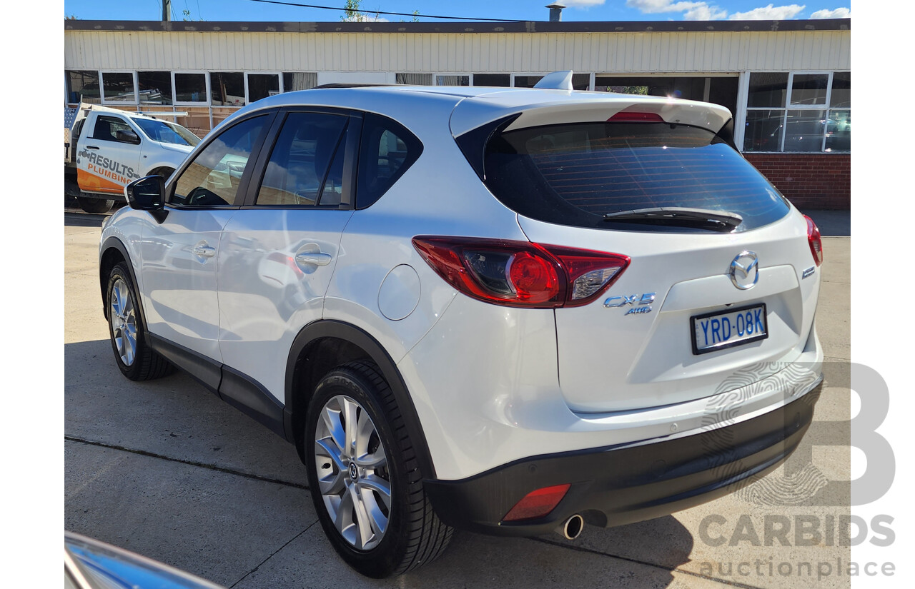3/2014 Mazda Cx-5 Akera (4x4) MY13 UPGRADE 4d Wagon White 2.2L