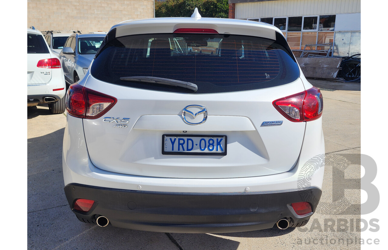 3/2014 Mazda Cx-5 Akera (4x4) MY13 UPGRADE 4d Wagon White 2.2L