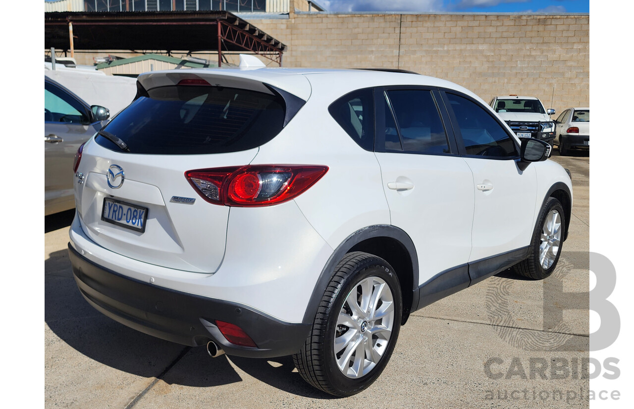 3/2014 Mazda Cx-5 Akera (4x4) MY13 UPGRADE 4d Wagon White 2.2L