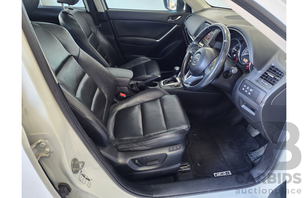 3/2014 Mazda Cx-5 Akera (4x4) MY13 UPGRADE 4d Wagon White 2.2L