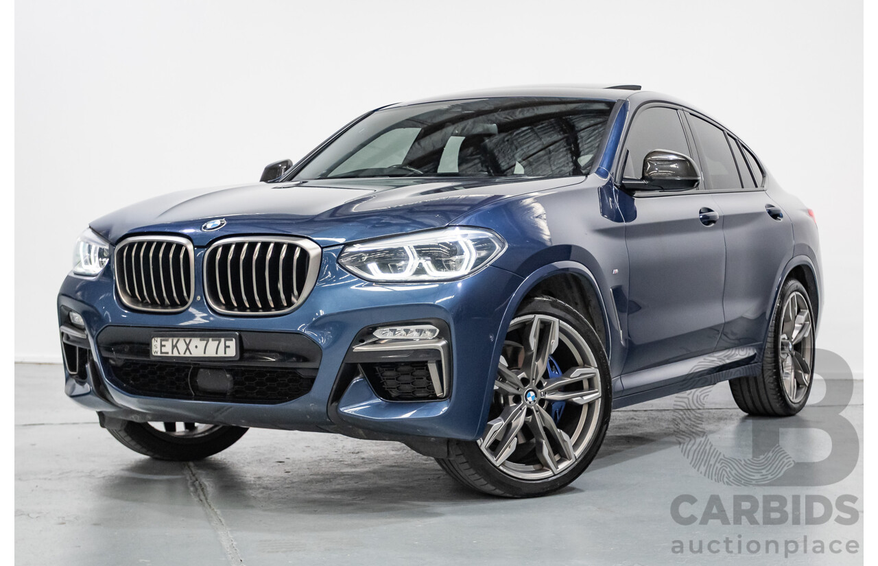 10/2018 BMW X4 M40i (AWD) G02 MY19 5D Coupe Phytonic Blue Metallic Turbo 3.0L