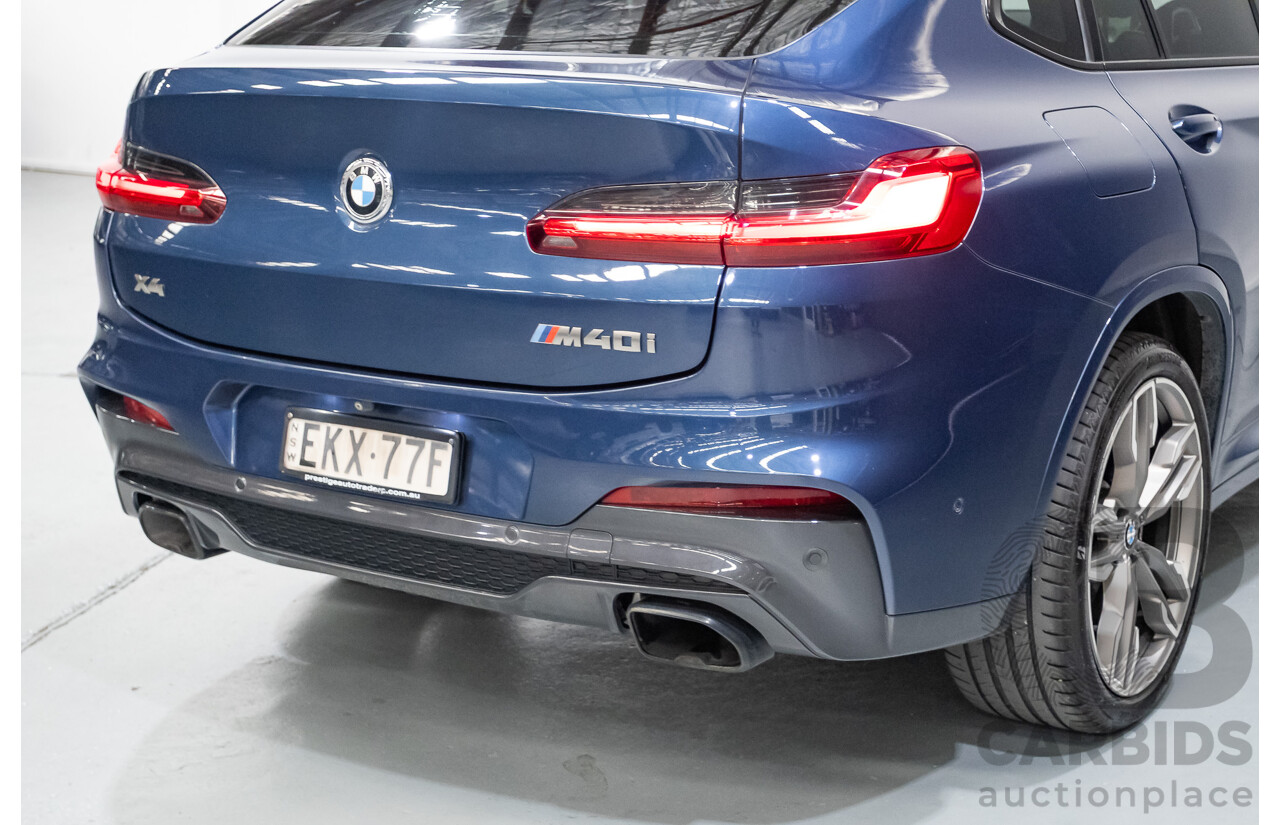 10/2018 BMW X4 M40i (AWD) G02 MY19 5D Coupe Phytonic Blue Metallic Turbo 3.0L