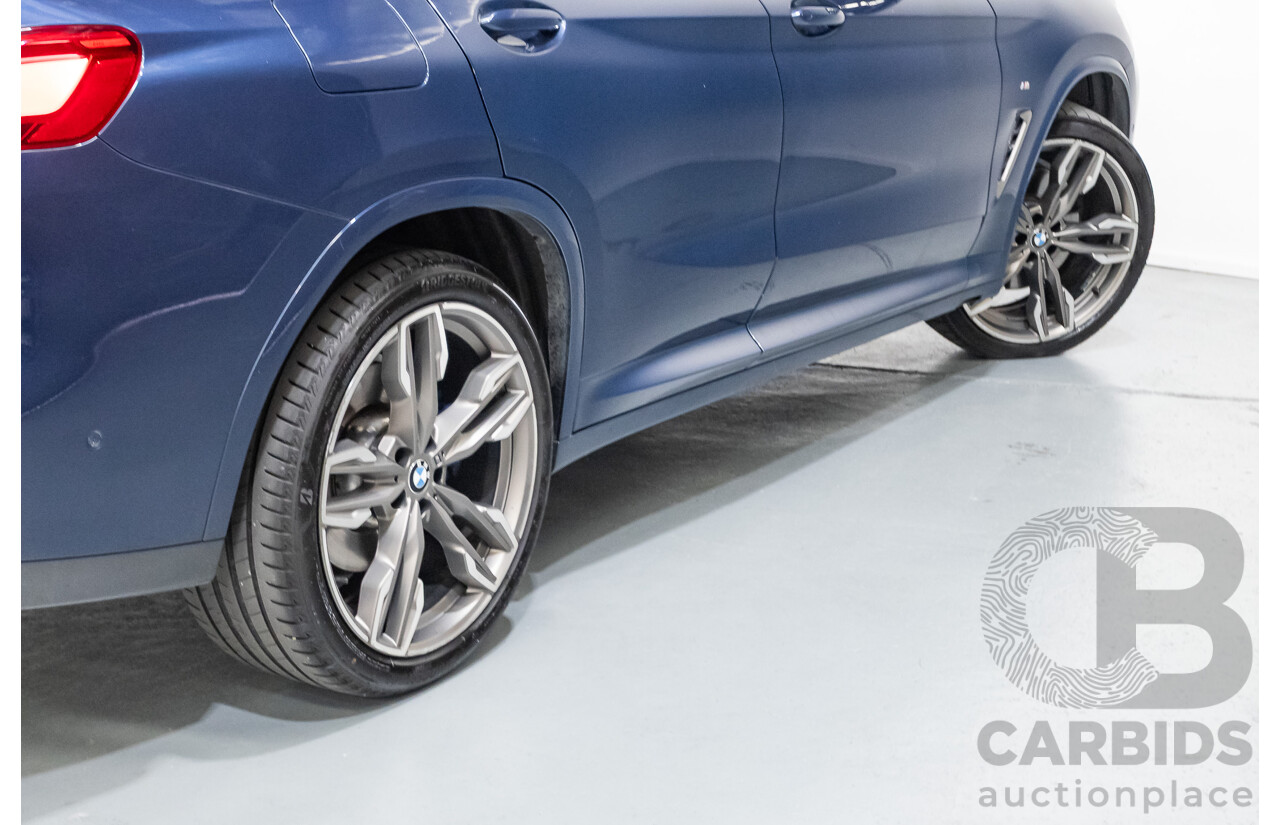 10/2018 BMW X4 M40i (AWD) G02 MY19 5D Coupe Phytonic Blue Metallic Turbo 3.0L