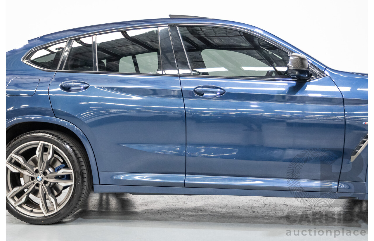 10/2018 BMW X4 M40i (AWD) G02 MY19 5D Coupe Phytonic Blue Metallic Turbo 3.0L