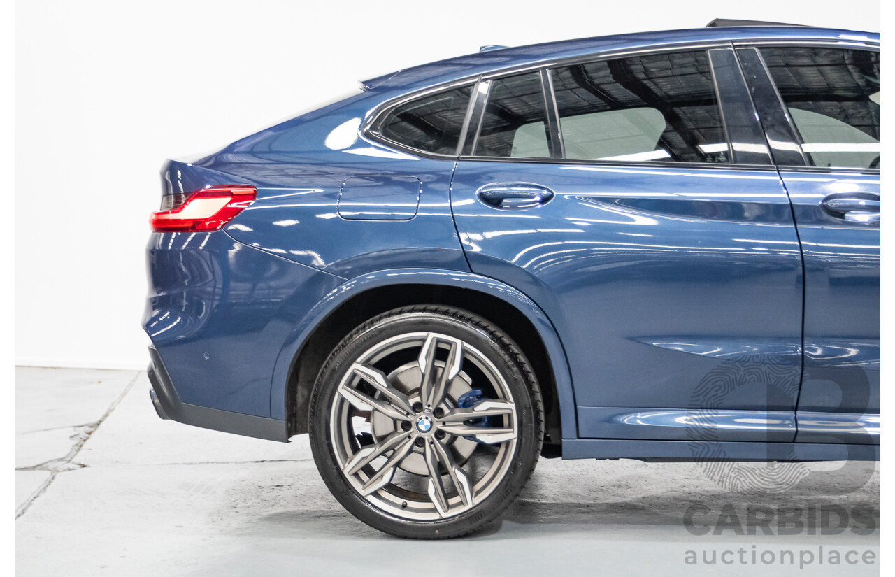 10/2018 BMW X4 M40i (AWD) G02 MY19 5D Coupe Phytonic Blue Metallic Turbo 3.0L