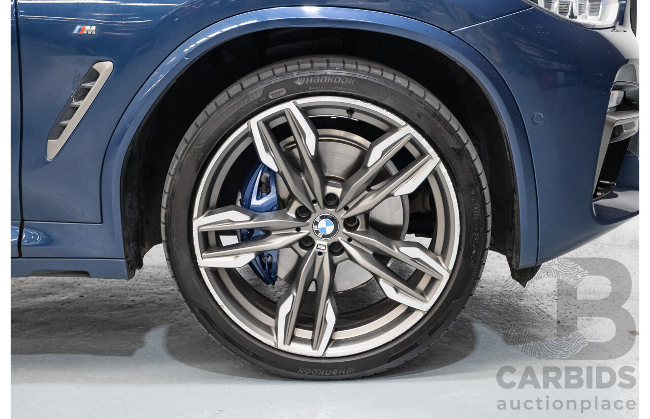 10/2018 BMW X4 M40i (AWD) G02 MY19 5D Coupe Phytonic Blue Metallic Turbo 3.0L