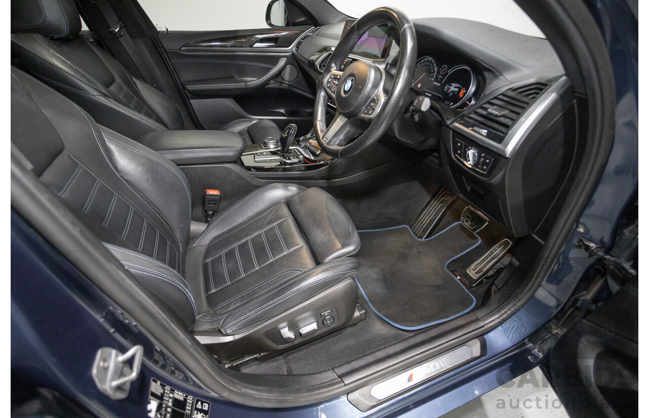 10/2018 BMW X4 M40i (AWD) G02 MY19 5D Coupe Phytonic Blue Metallic Turbo 3.0L