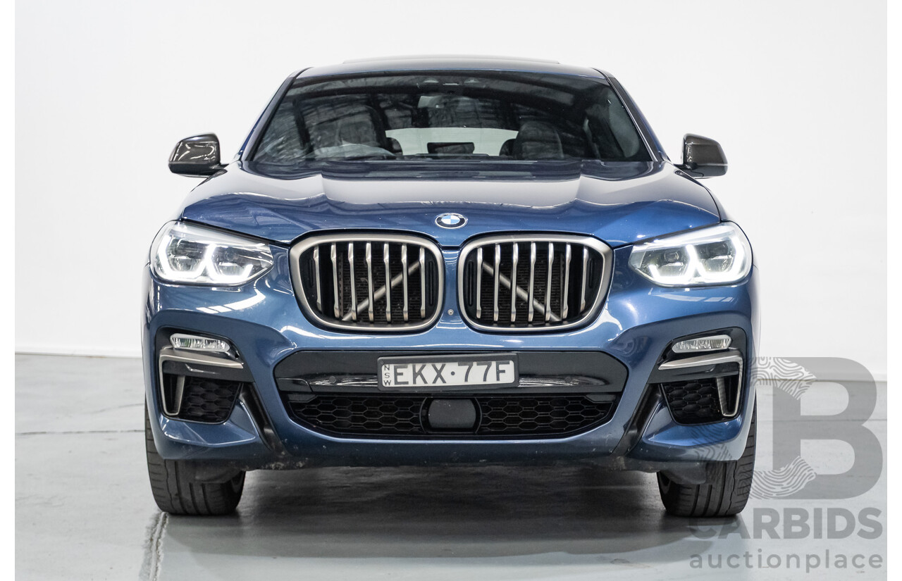 10/2018 BMW X4 M40i (AWD) G02 MY19 5D Coupe Phytonic Blue Metallic Turbo 3.0L