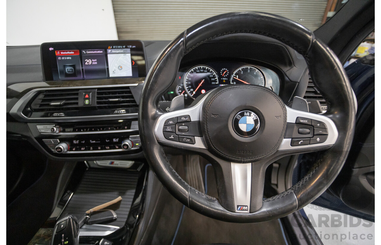 10/2018 BMW X4 M40i (AWD) G02 MY19 5D Coupe Phytonic Blue Metallic Turbo 3.0L