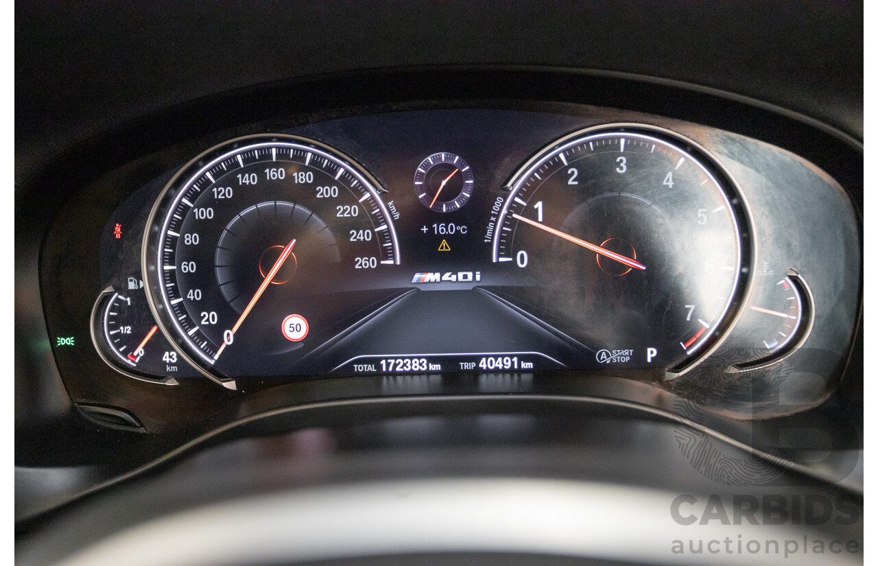 10/2018 BMW X4 M40i (AWD) G02 MY19 5D Coupe Phytonic Blue Metallic Turbo 3.0L