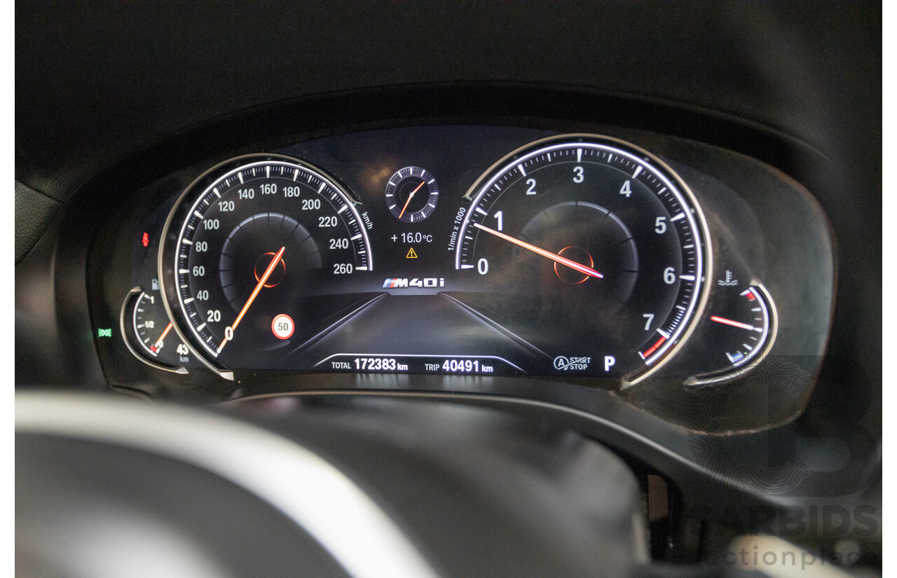 10/2018 BMW X4 M40i (AWD) G02 MY19 5D Coupe Phytonic Blue Metallic Turbo 3.0L