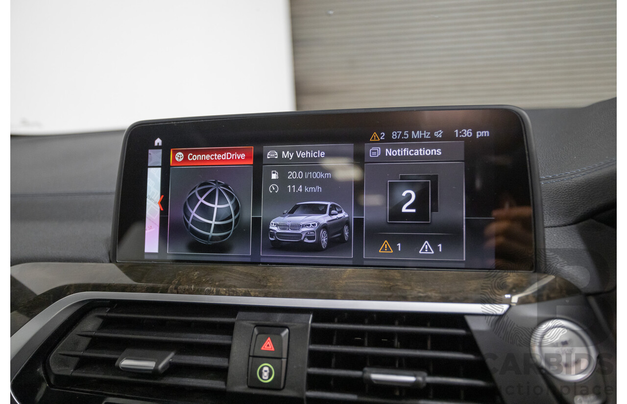 10/2018 BMW X4 M40i (AWD) G02 MY19 5D Coupe Phytonic Blue Metallic Turbo 3.0L