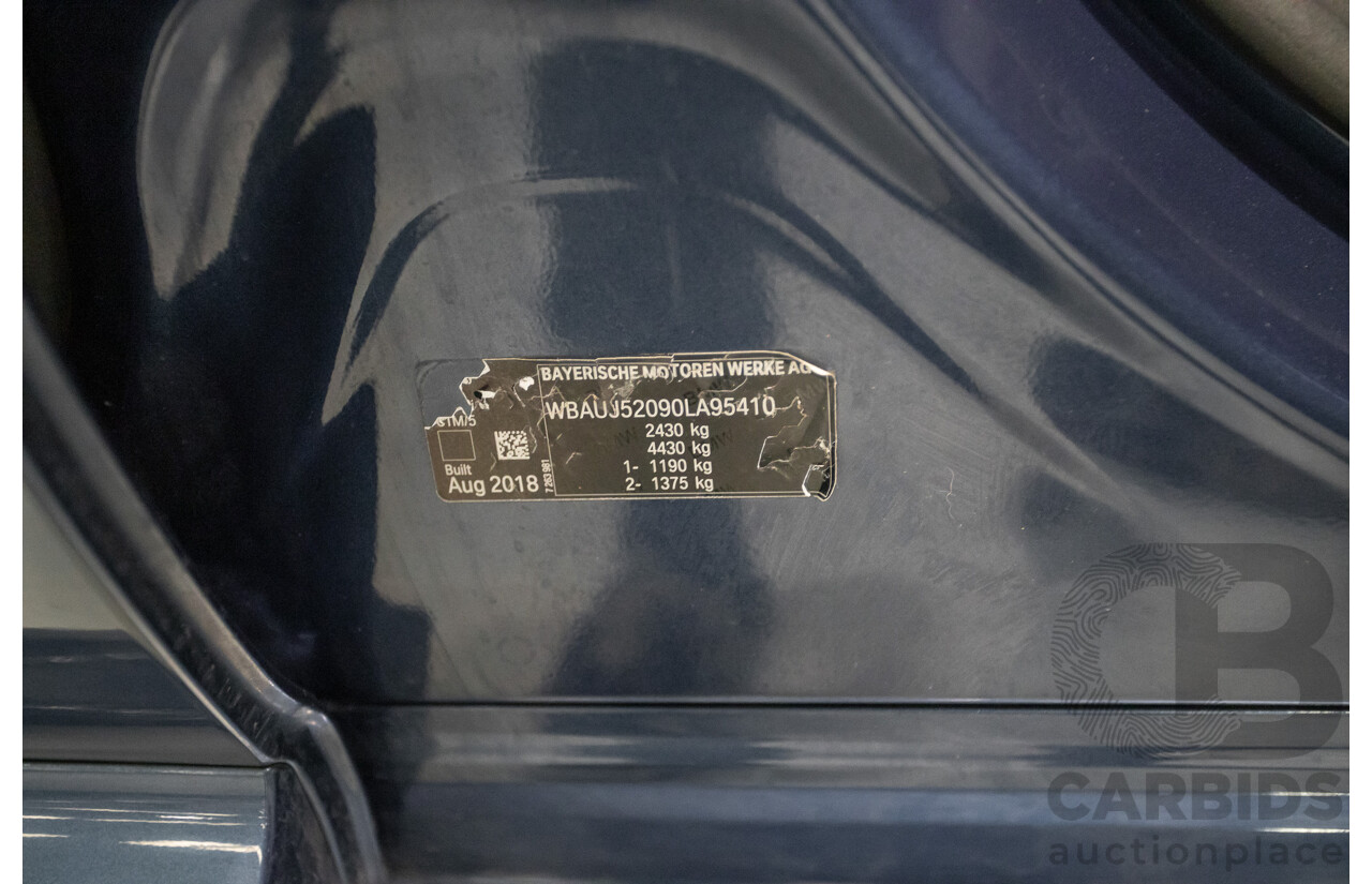 10/2018 BMW X4 M40i (AWD) G02 MY19 5D Coupe Phytonic Blue Metallic Turbo 3.0L