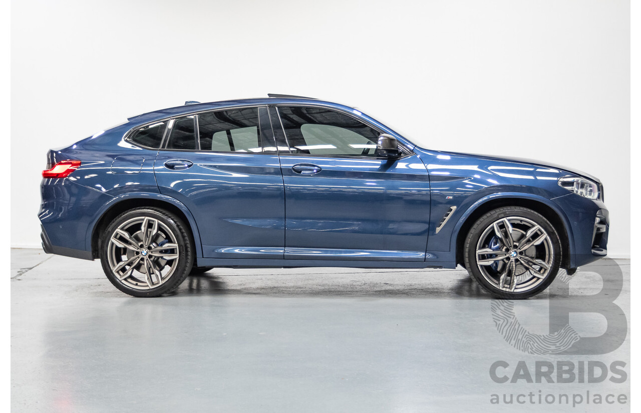 10/2018 BMW X4 M40i (AWD) G02 MY19 5D Coupe Phytonic Blue Metallic Turbo 3.0L