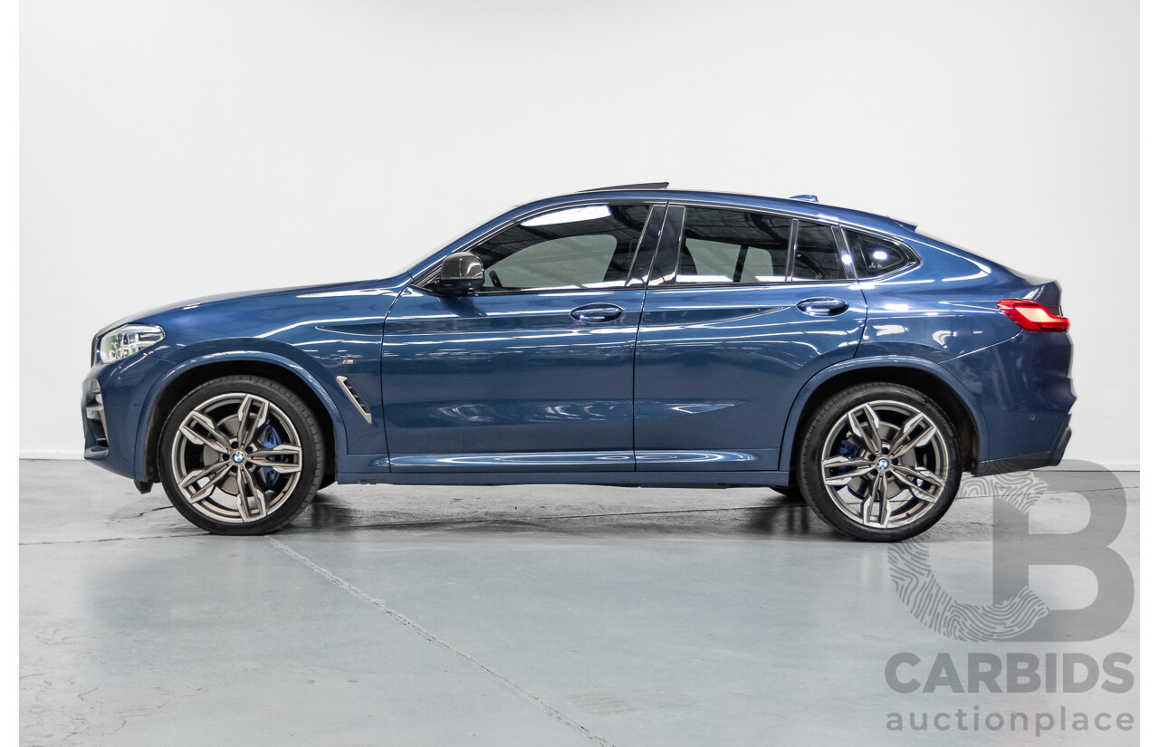 10/2018 BMW X4 M40i (AWD) G02 MY19 5D Coupe Phytonic Blue Metallic Turbo 3.0L