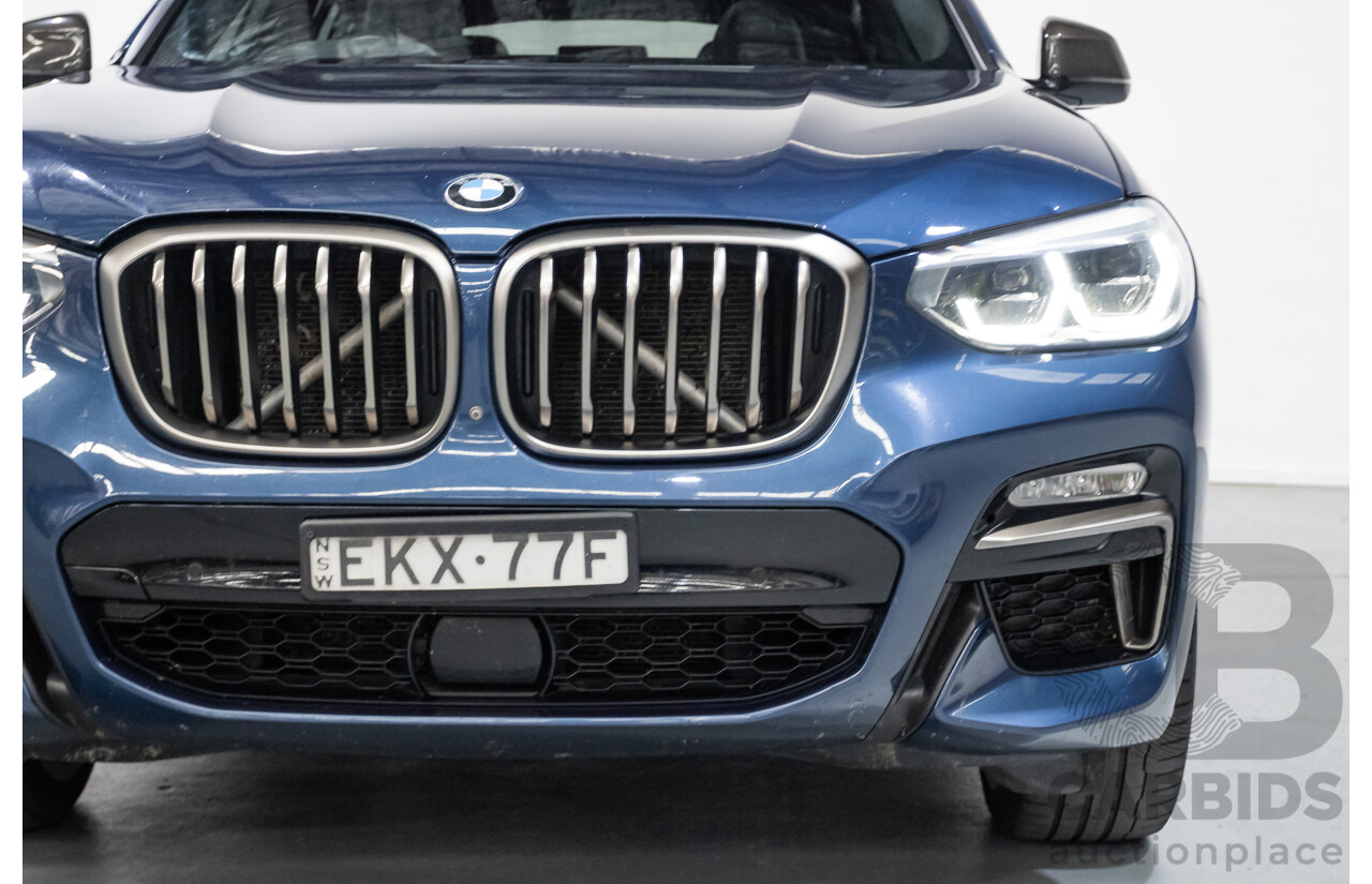 10/2018 BMW X4 M40i (AWD) G02 MY19 5D Coupe Phytonic Blue Metallic Turbo 3.0L