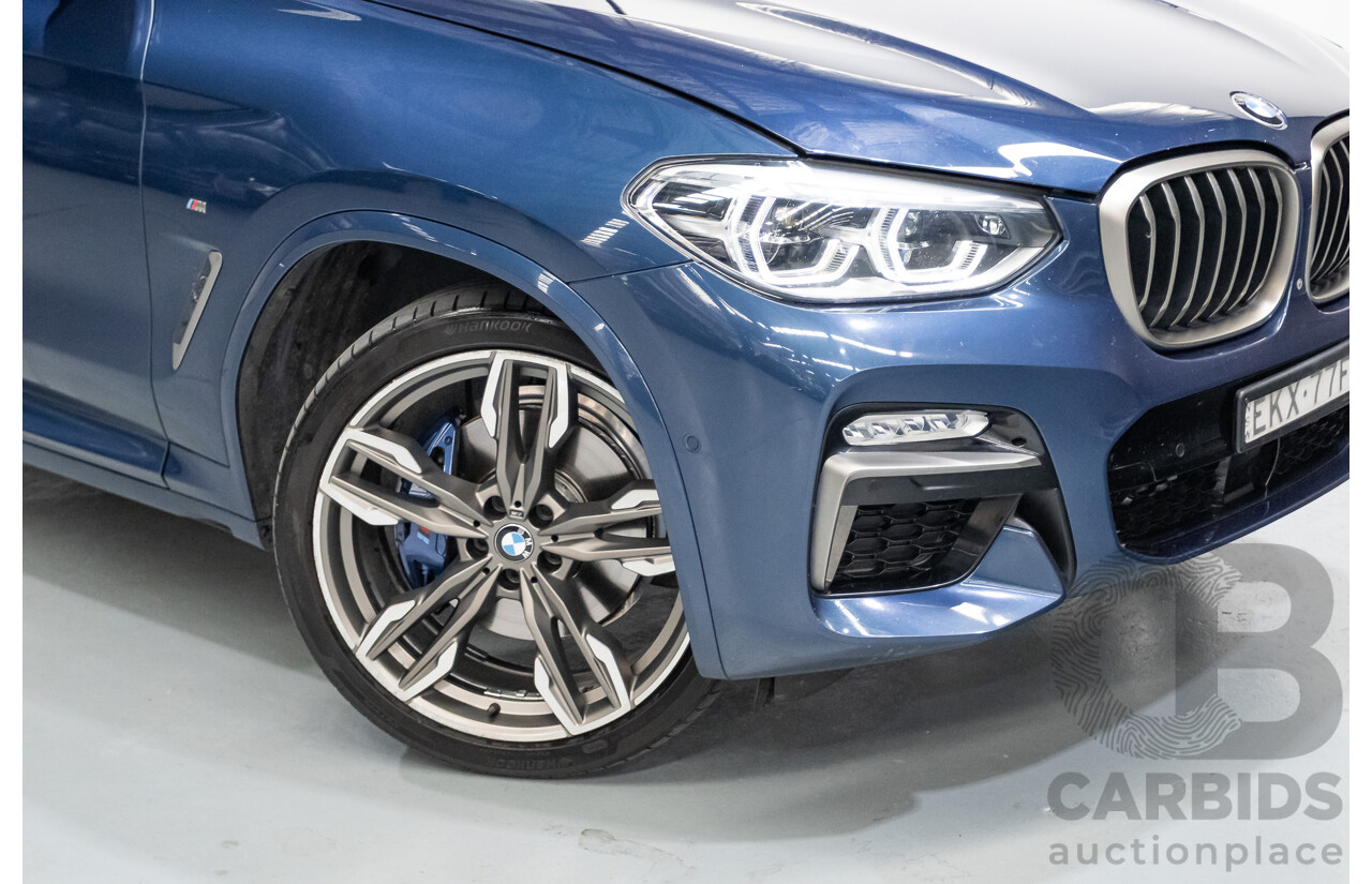 10/2018 BMW X4 M40i (AWD) G02 MY19 5D Coupe Phytonic Blue Metallic Turbo 3.0L