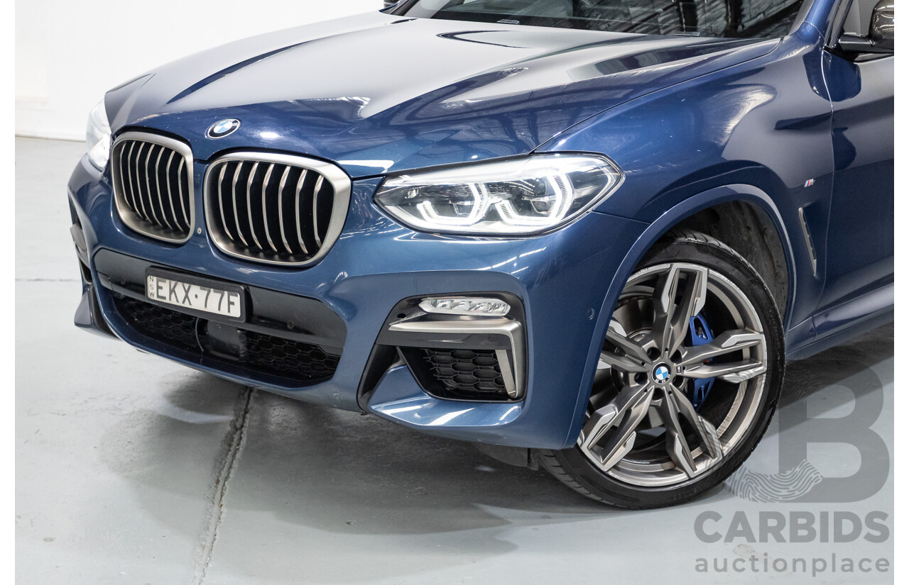 10/2018 BMW X4 M40i (AWD) G02 MY19 5D Coupe Phytonic Blue Metallic Turbo 3.0L