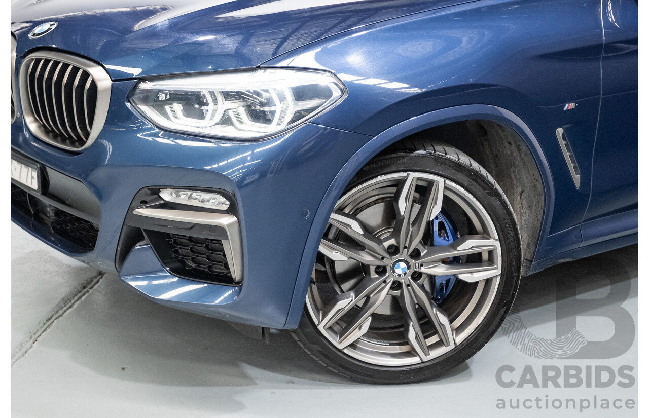 10/2018 BMW X4 M40i (AWD) G02 MY19 5D Coupe Phytonic Blue Metallic Turbo 3.0L