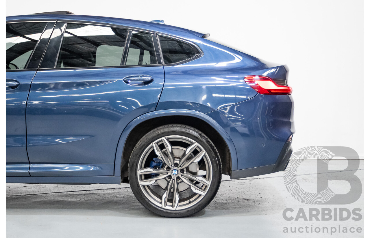10/2018 BMW X4 M40i (AWD) G02 MY19 5D Coupe Phytonic Blue Metallic Turbo 3.0L