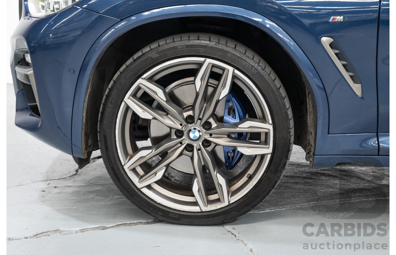 10/2018 BMW X4 M40i (AWD) G02 MY19 5D Coupe Phytonic Blue Metallic Turbo 3.0L