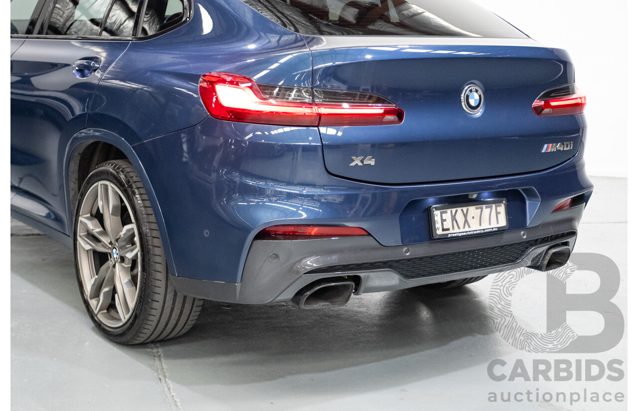 10/2018 BMW X4 M40i (AWD) G02 MY19 5D Coupe Phytonic Blue Metallic Turbo 3.0L