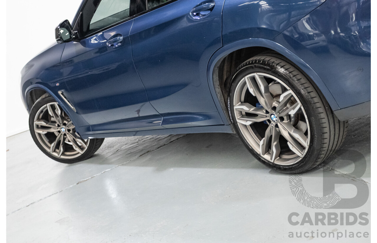 10/2018 BMW X4 M40i (AWD) G02 MY19 5D Coupe Phytonic Blue Metallic Turbo 3.0L