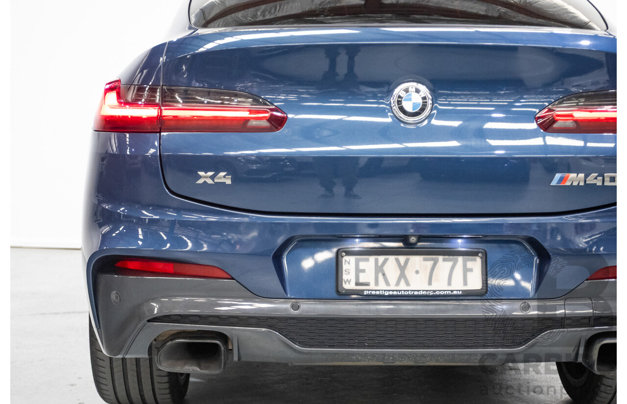 10/2018 BMW X4 M40i (AWD) G02 MY19 5D Coupe Phytonic Blue Metallic Turbo 3.0L