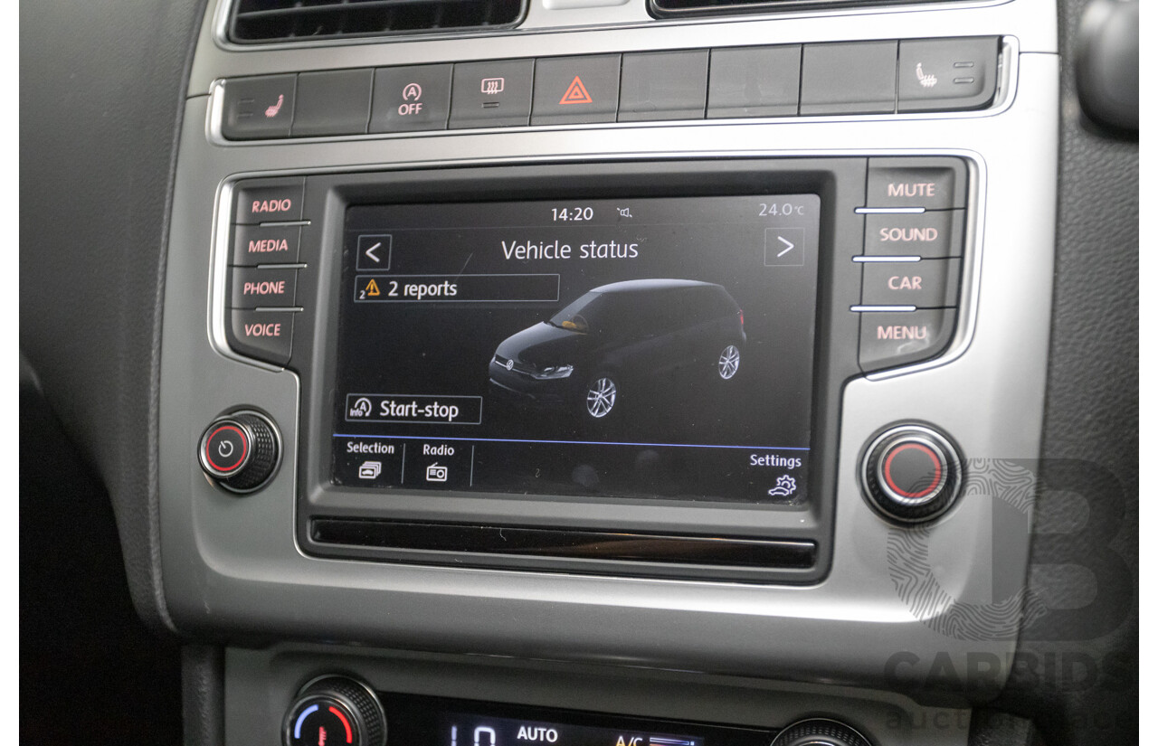 11/2017 Volkswagen Polo Urban + (81TSI) 6R MY17.5 5D Hatchback White 1.2L