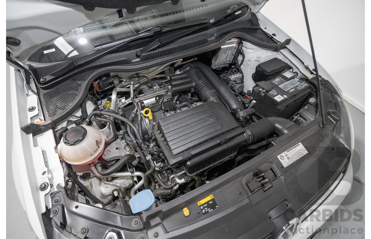 11/2017 Volkswagen Polo Urban + (81TSI) 6R MY17.5 5D Hatchback White 1.2L