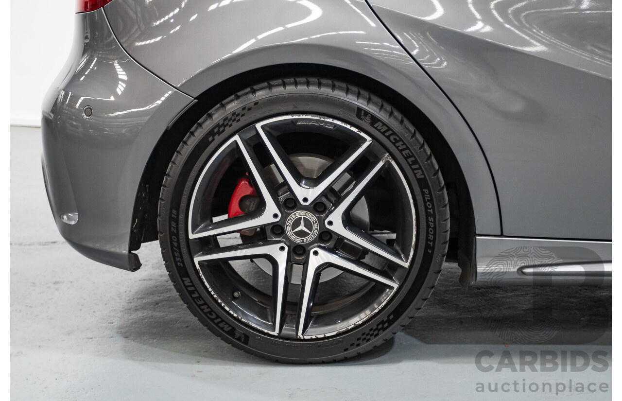 8/2017 Mercedes-Benz A250 Sport 4MATIC (AWD) 176 MY17.5 5D Hatchback Mountain Grey Metallic Turbo 2.0L