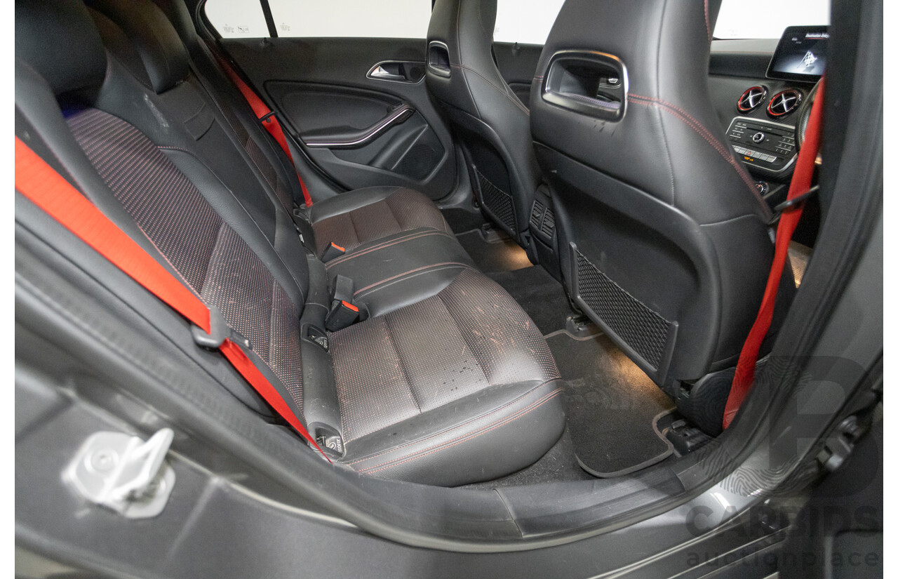 8/2017 Mercedes-Benz A250 Sport 4MATIC (AWD) 176 MY17.5 5D Hatchback Mountain Grey Metallic Turbo 2.0L