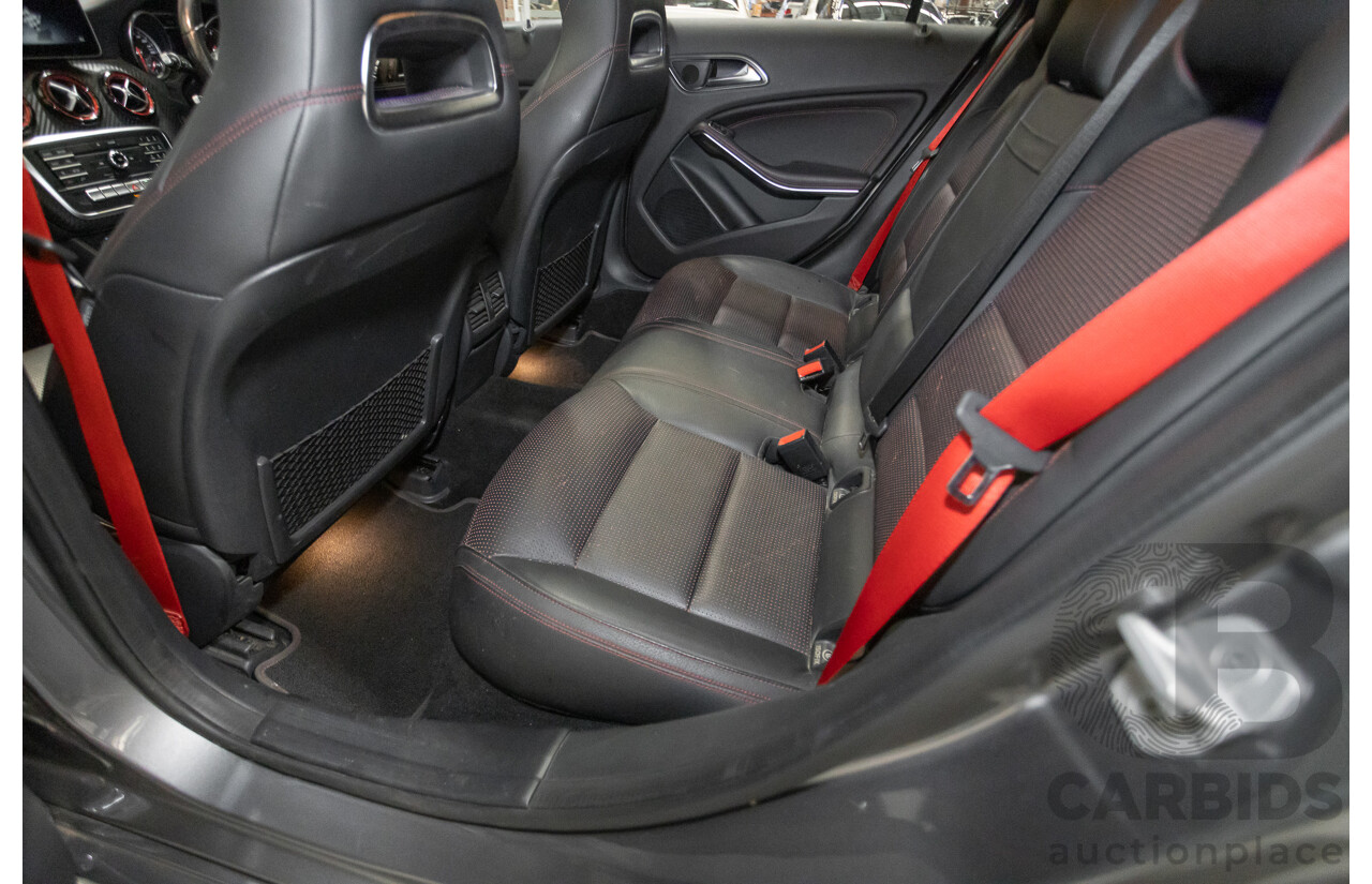 8/2017 Mercedes-Benz A250 Sport 4MATIC (AWD) 176 MY17.5 5D Hatchback Mountain Grey Metallic Turbo 2.0L