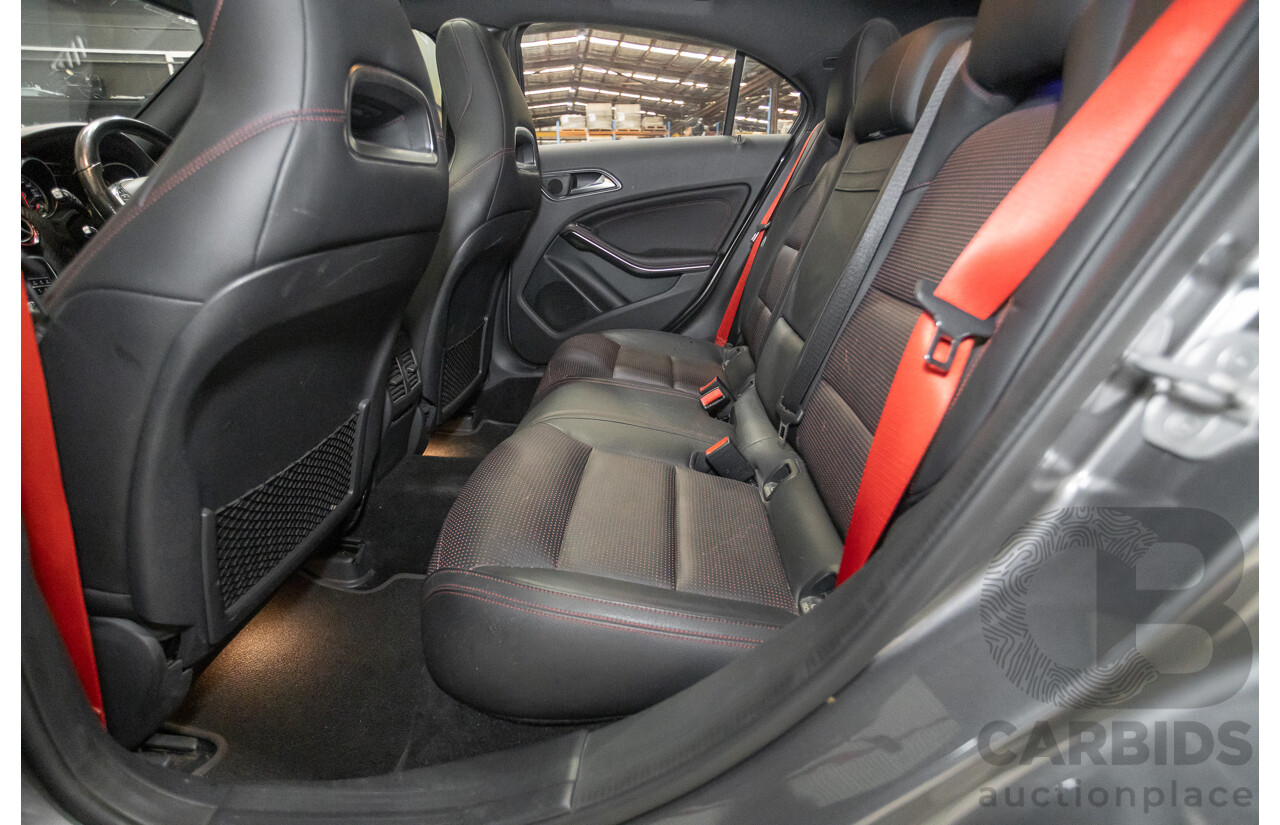 8/2017 Mercedes-Benz A250 Sport 4MATIC (AWD) 176 MY17.5 5D Hatchback Mountain Grey Metallic Turbo 2.0L