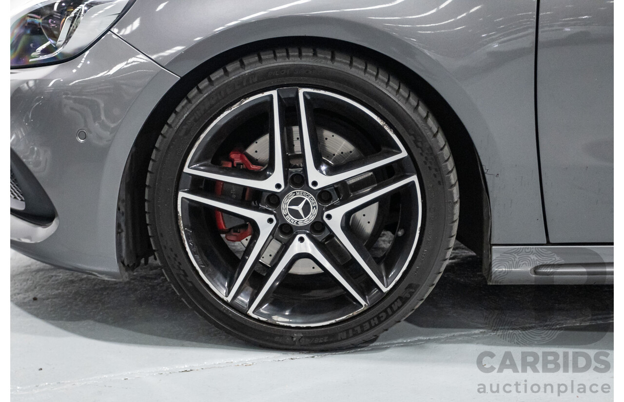 8/2017 Mercedes-Benz A250 Sport 4MATIC (AWD) 176 MY17.5 5D Hatchback Mountain Grey Metallic Turbo 2.0L