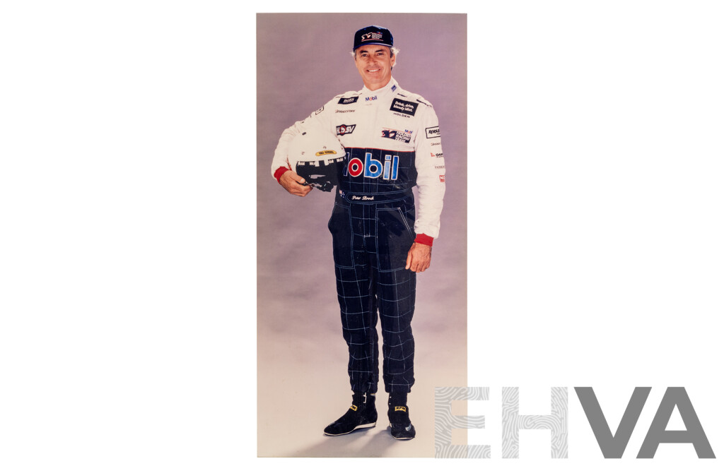 Artist Unknown, (20th Century), Standing Portrait of Peter Brock AM (1945-2006), Colour Photograph on Perspex Panel, 101H x 48W cm